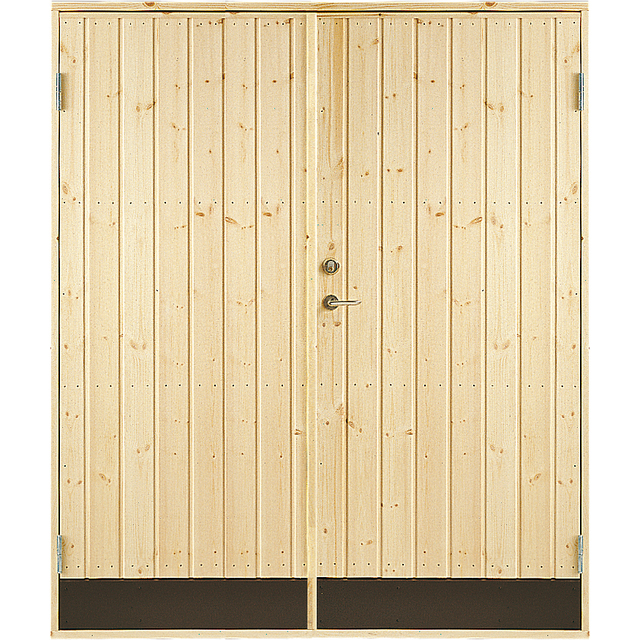 DUBBELDÖRR 10GR RAK PANEL INKL 2ST DÖRRSPÄRRAR 15,3X19 | Beijerbygg Byggmaterial